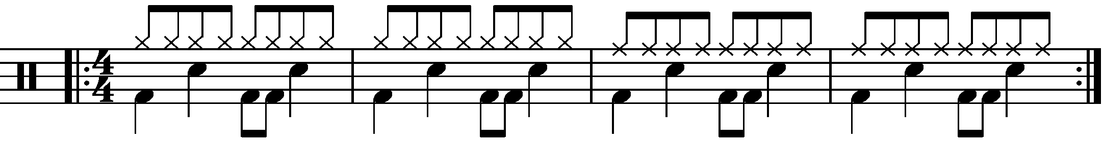 Rhythm of the first groove