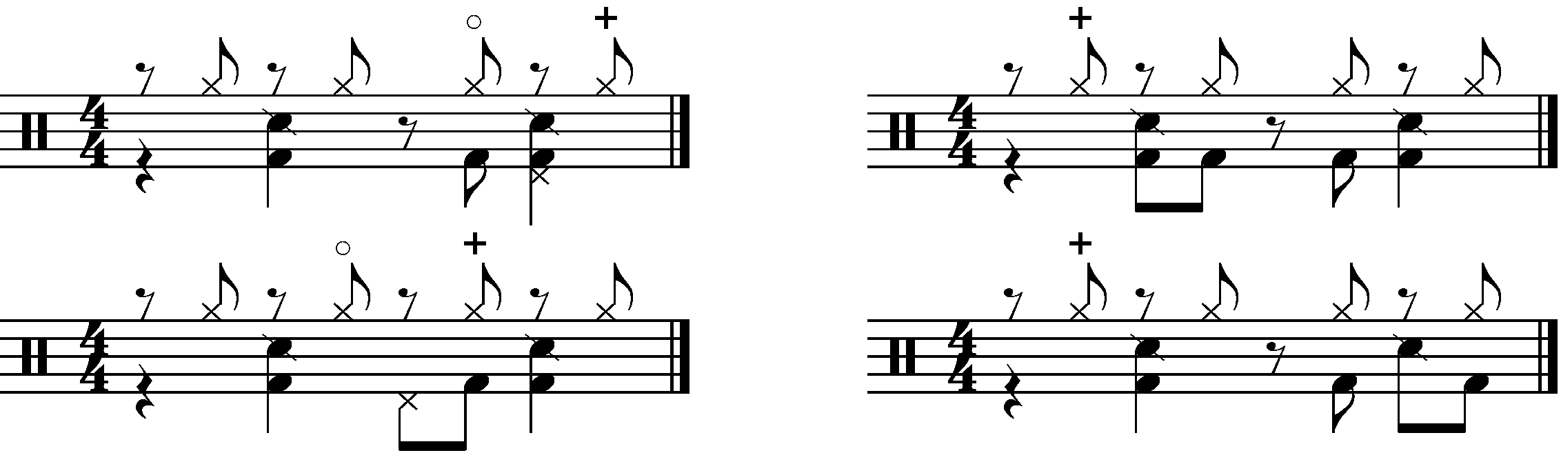 Four options for the 'B' section
