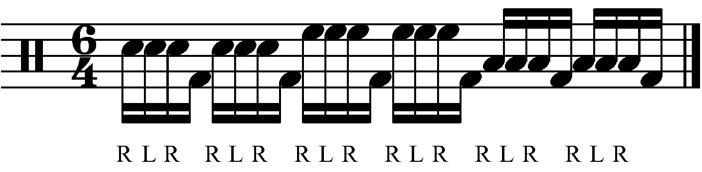 A 6/4 RLRF fill.