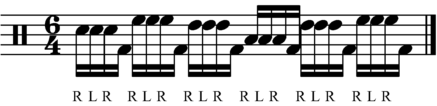 A 6/4 RLRF fill.