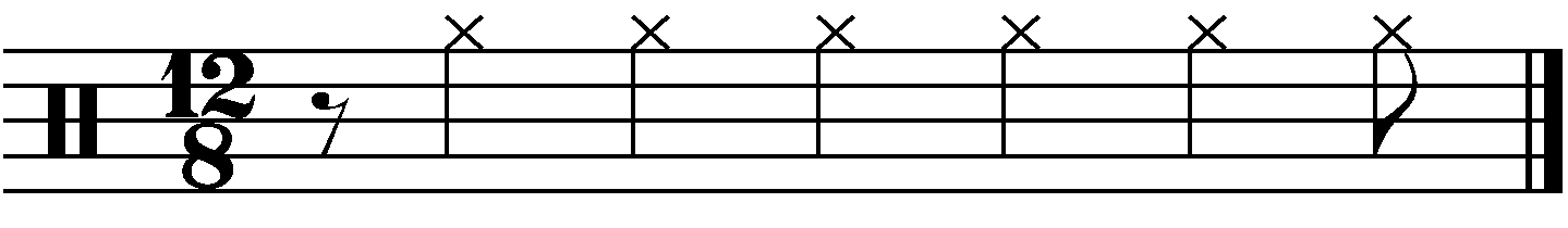 The simple notation for grooves using this concept.