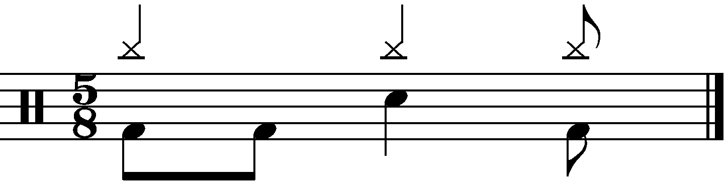 A simple 5/8 groove