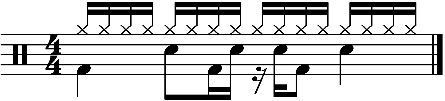 An example of a one handed 16 beat