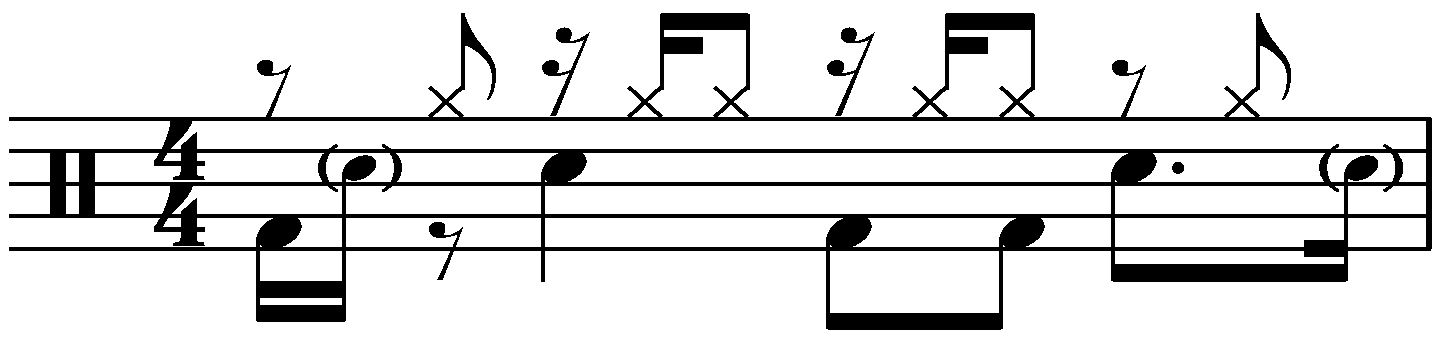 An offbeat eighth right hand groove with decorative e counts