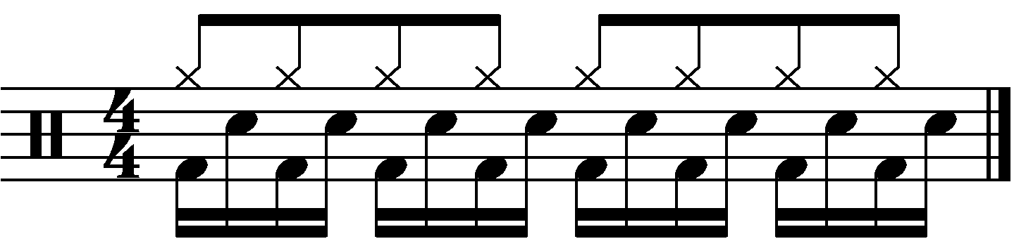The subdivided eighth note blast beat