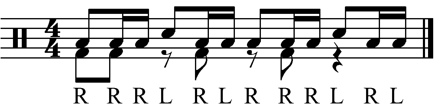 A groove with the concept applied