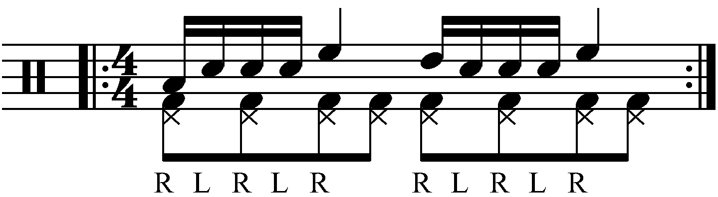 A single stroke 5 orchestration.