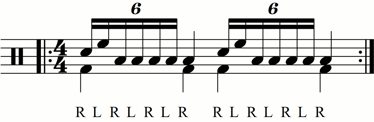 An orchestrated single stroke seven