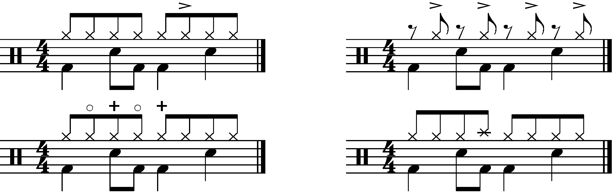 Four options for the B section