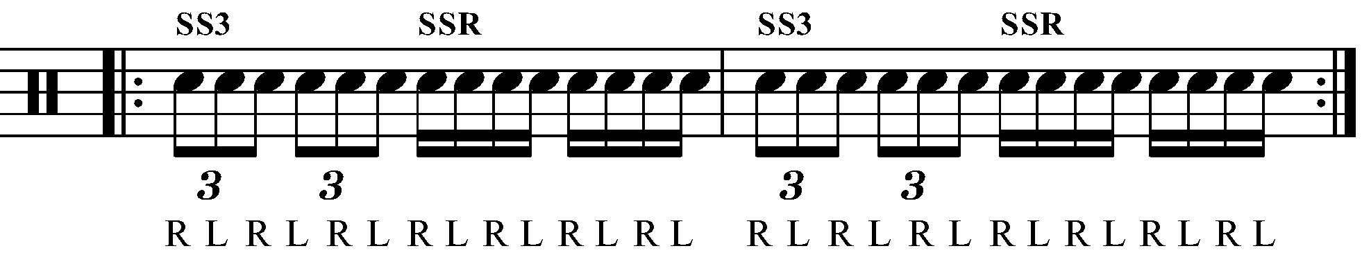 Single Stroke 3 To Singles As Sixteenth Notes