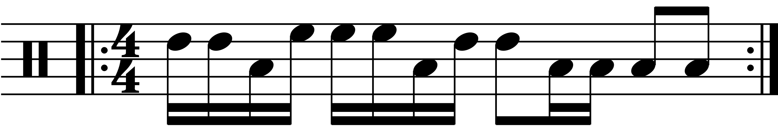 A free fill consctuction idea using the base rhythm