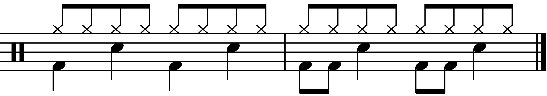 2 Bar Grooves - Example 2a