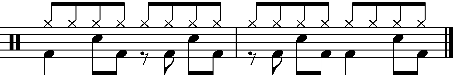 2 Bar Grooves - Example 2f