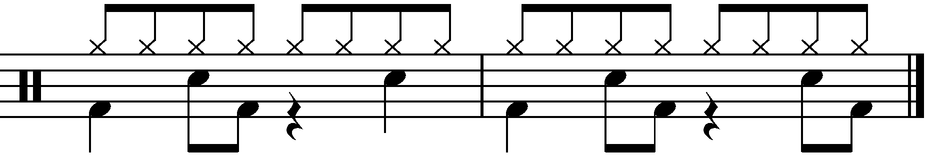 2 Bar Grooves - Example 3a