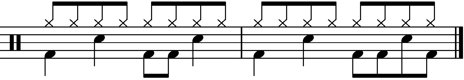 2 Bar Grooves - Example 3b