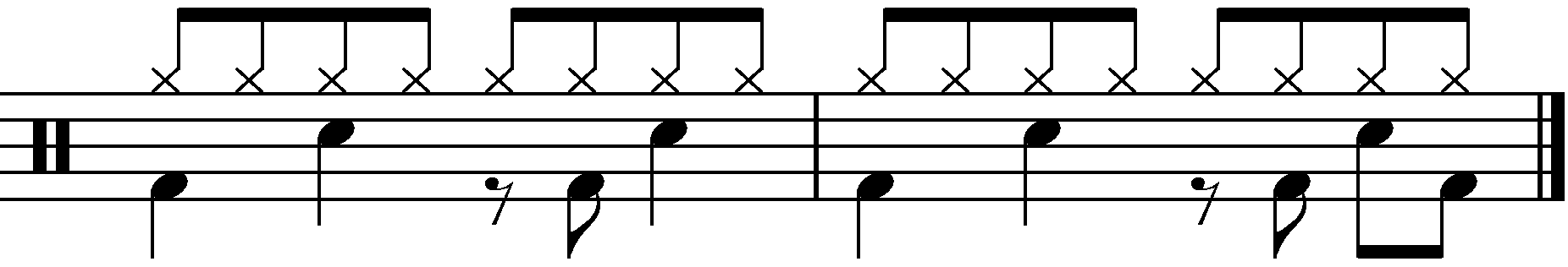 2 Bar Grooves - Example 3c