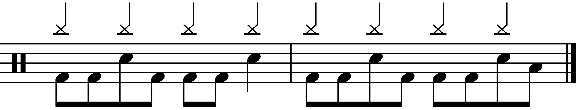 2 Bar Grooves - Example 3f