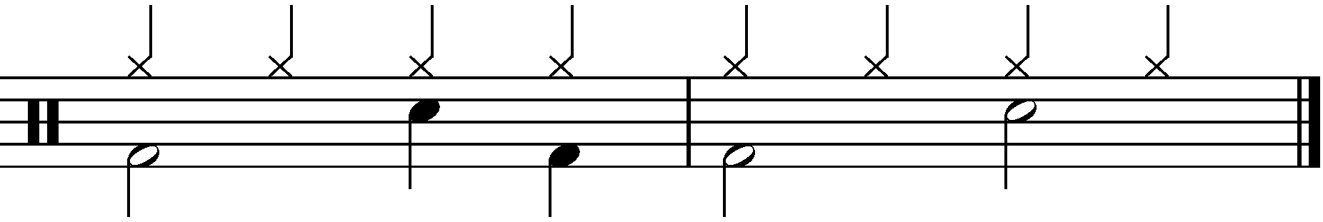 An example of a half time groove