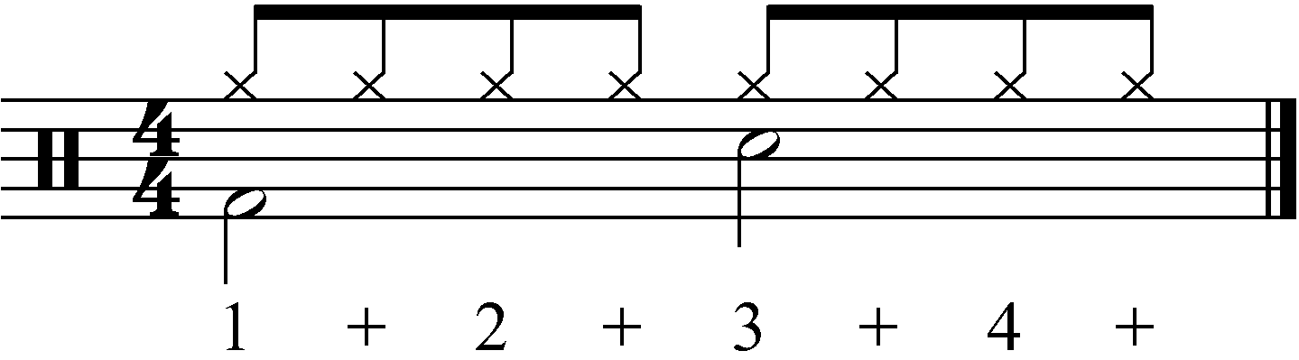 An example of a half time groove
