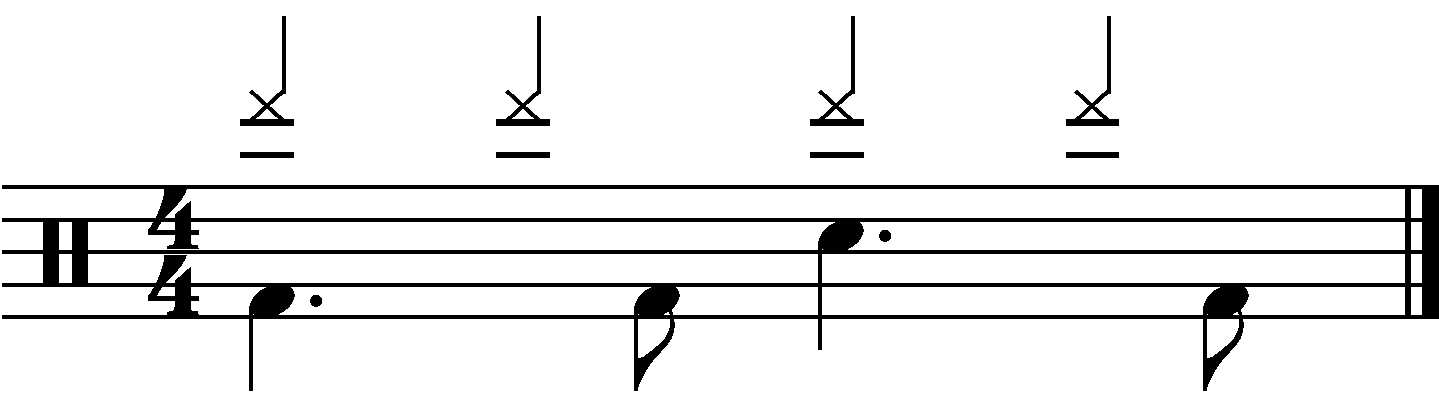 A groove with the right hand played on a china