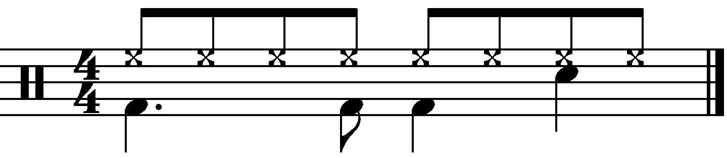 A groove with the right hand played on a tambourine