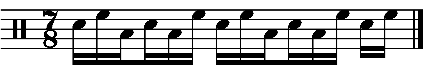 A Syncopated 7/8 Fill