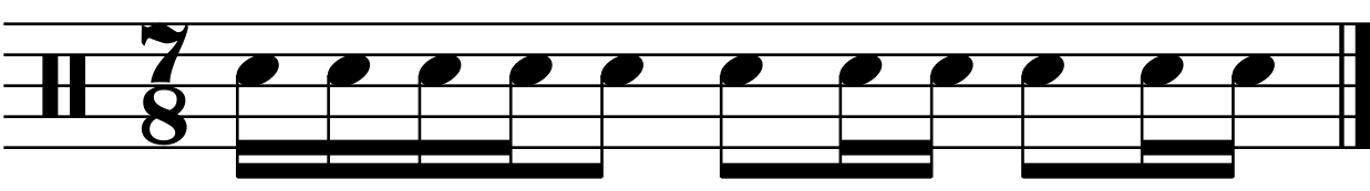 The rhythm for this fill