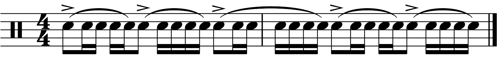 The basic rhythm for these fills