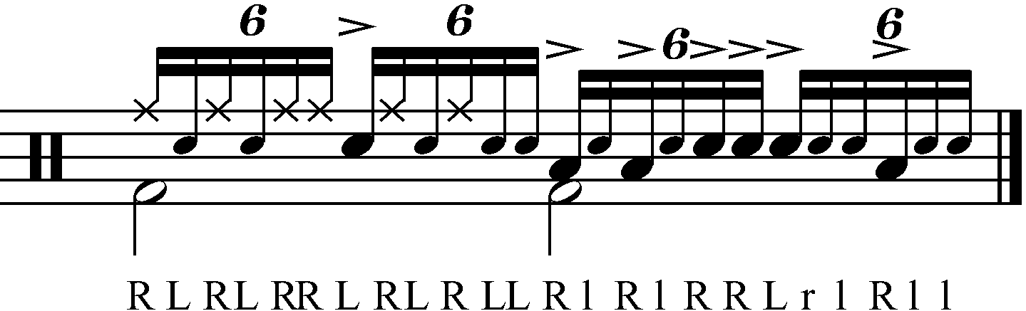 A full bar version of Fill 4 with feet