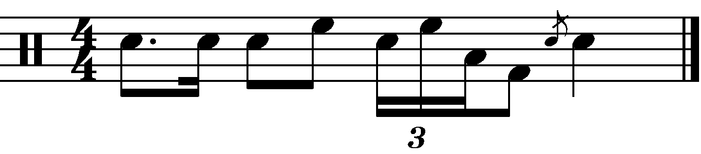A single stroke four fill in the triangle shape