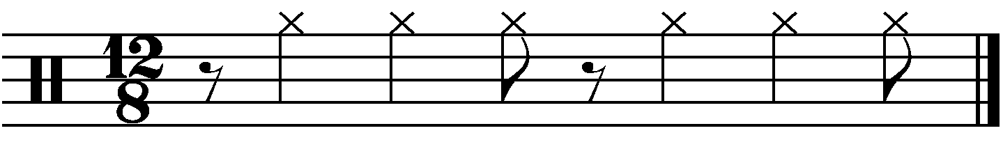 The compound notation for grooves using this concept.
