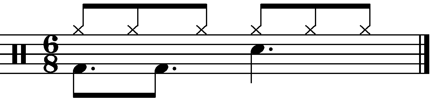 A basic version of the groove
