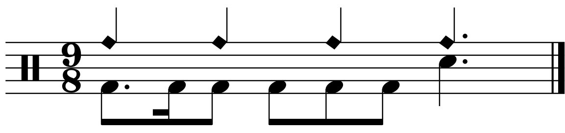 A free 9/8 groove construction lesson with a quarter note right hand