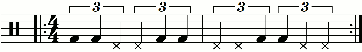 The quarter note triplet exercise.