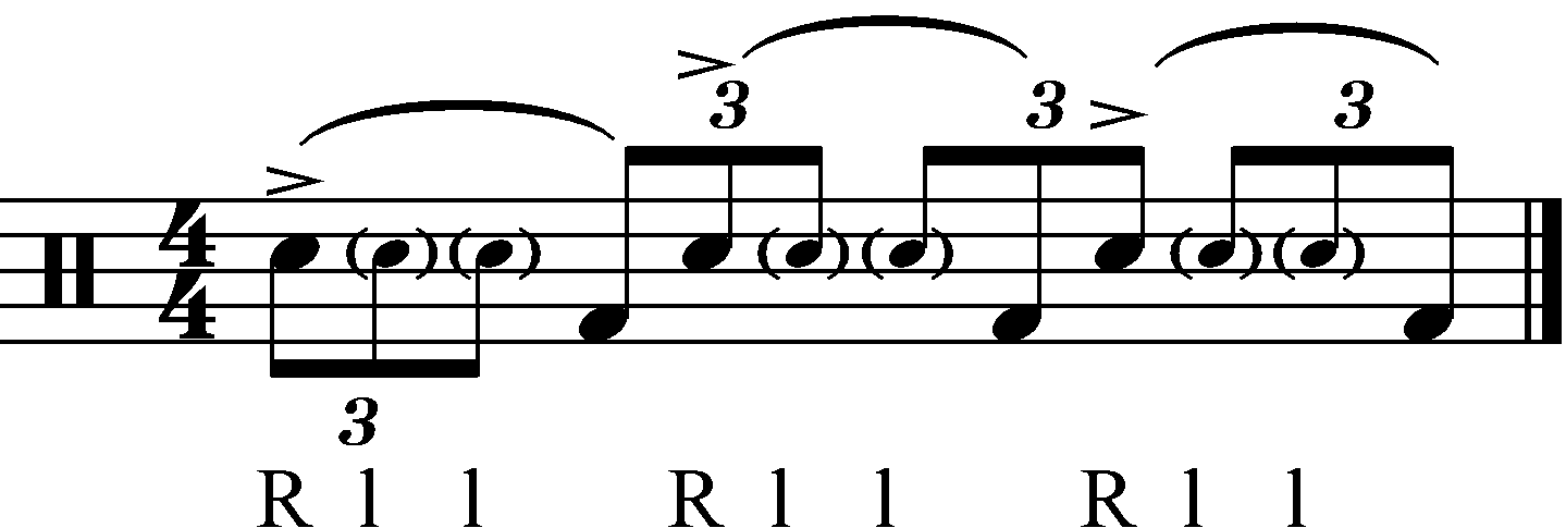 The RLLF exercise played over triplets.