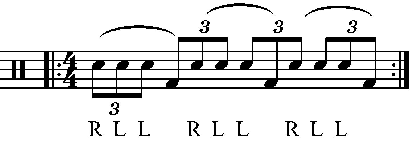 The RLLF exercise played over triplets.