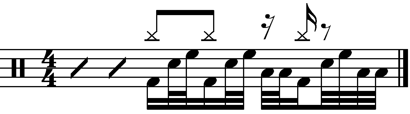 Syncopated 16th note 233 fills