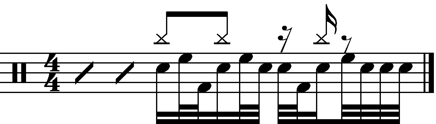 Syncopated 16th note 233 fills