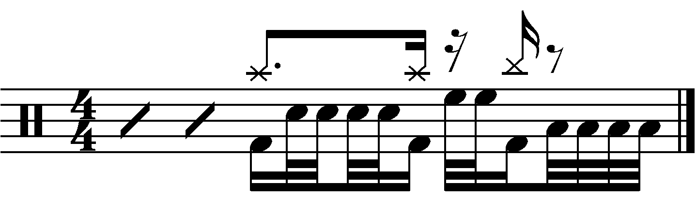 Syncopated 16th note 323 fills