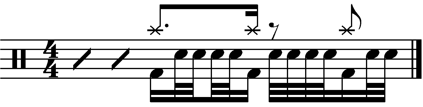 Syncopated 16th note 332 fills