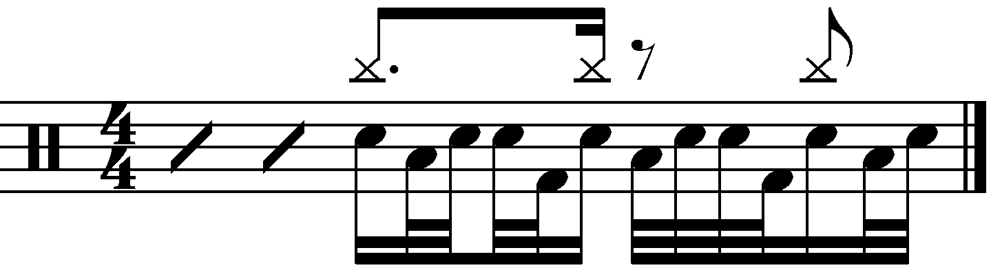 Syncopated 16th note 332 fills