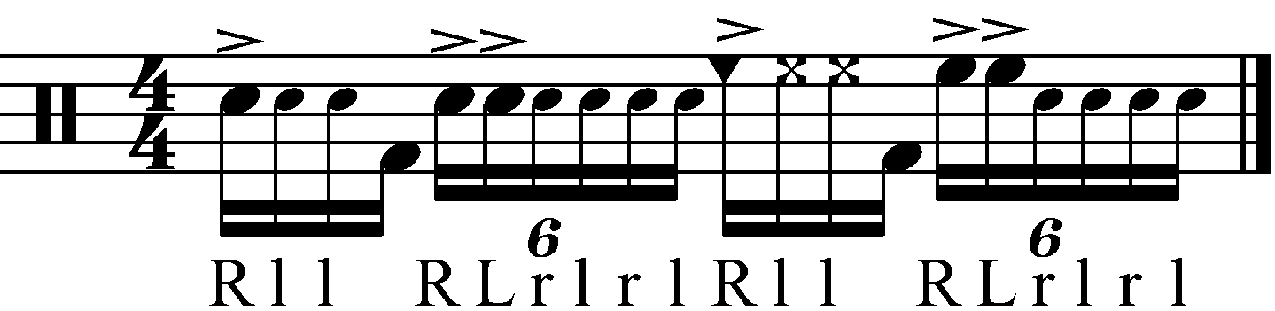 A fill based on the R L L F pattern