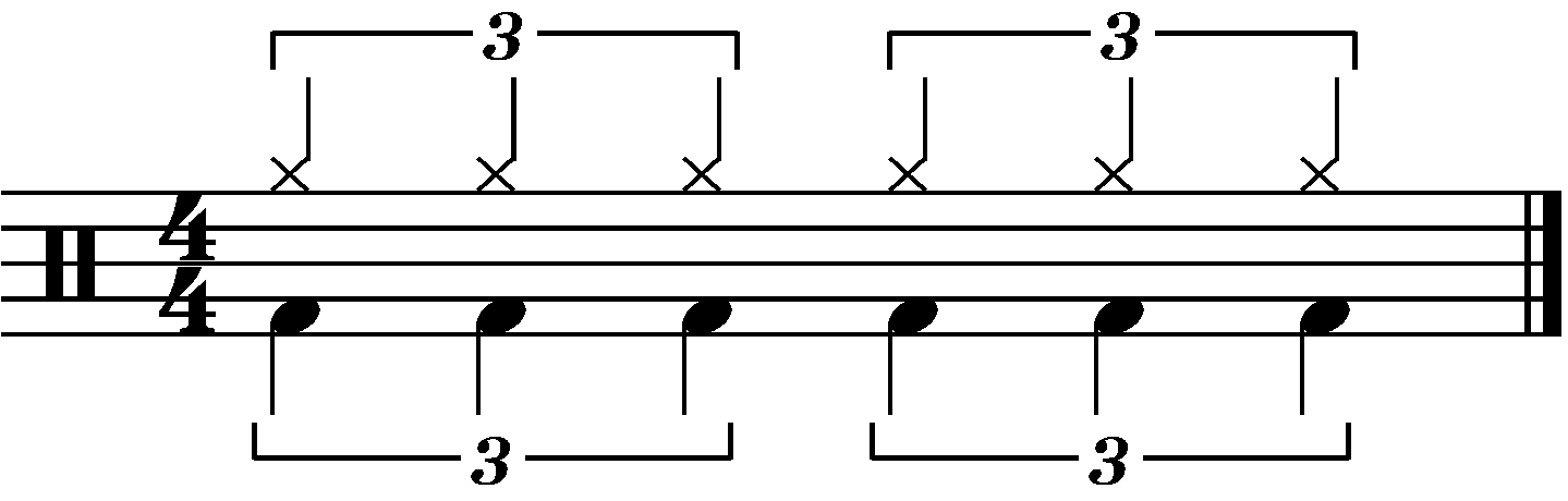 The subdivided eighth note blast beat as quarter note triplet
