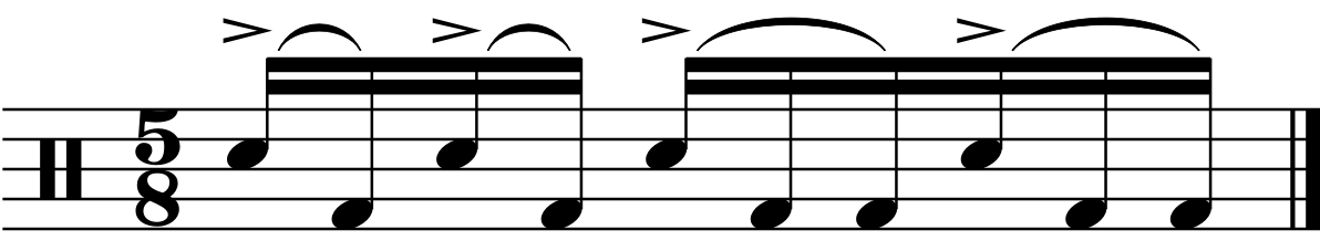 An orchestration of the base rhythm