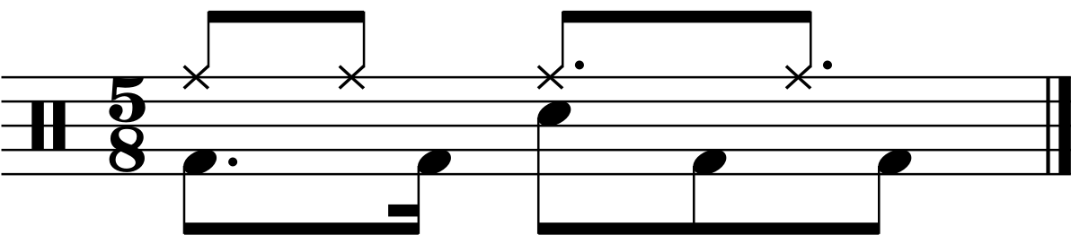 A 5/8 groove using a 2233 right hand