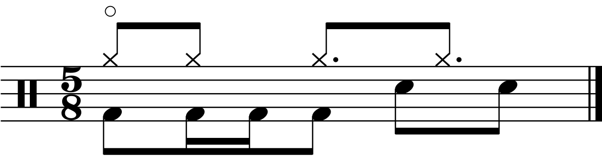 A 5/8 groove using a 2233 right hand