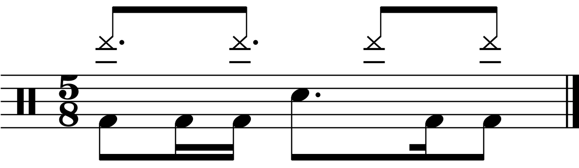 A 5/8 groove using a 3322 right hand