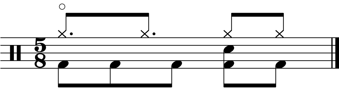 A 5/8 groove using a 3322 right hand