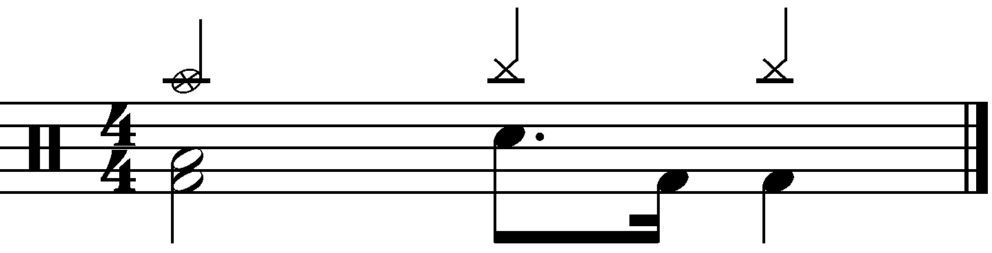 A groove with the concept applied