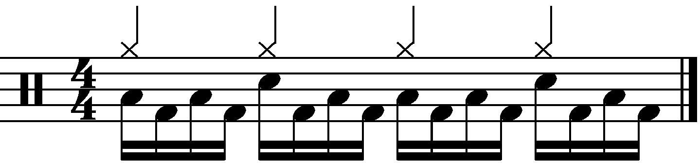 The concept with snares on the right hand